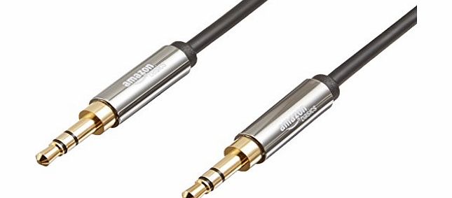 AmazonBasics 3.5mm Male to Male Stereo Audio Cable [4 ft / 1.2 m]